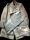 Kriegsmarine Leather Deck Coat and matching leather pants